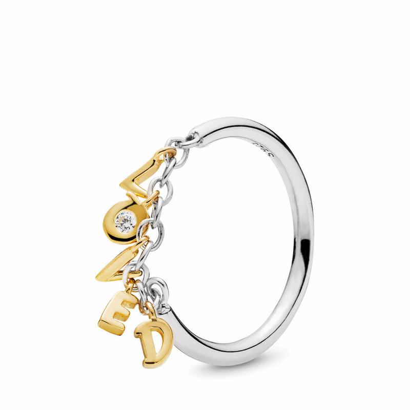 Pandora Shine™ Loved Script Stackable Ring Silver Egypt ZK4859130